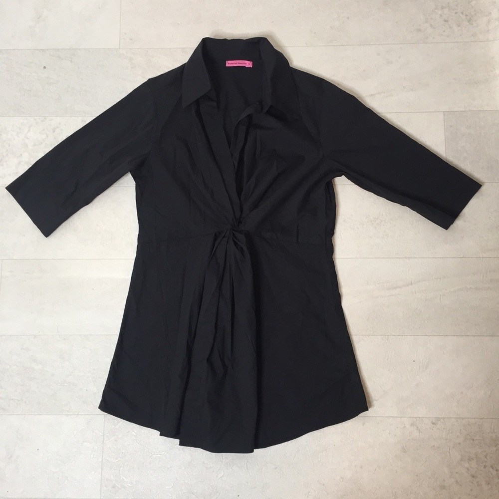 Maternal America Maternity Top Sz Small Black